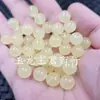 Imitação de contas redondas Xiuyu amarelas Contas soltas de jade Contas de quartzo gelo Contas de jade rocha acessórios para pulseira colar DIY joias contas