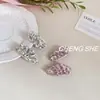 2025 Nuevo Pasador Rosa Cristalino Pequeño con Pinza Pinza para Flequillo de Mujer Moda y Práctico Pinza Lateral Pinza Lateral Tocado Accesorios para el Cabello