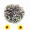 Goma para el Cabello Coreana, Elegante Funda de Cuero con Perlas para Atar el Cabello, Banda Elástica Multicapa, Goma para el Cabello, Goma para el Cabello, Cabeza de Bola, 9 Perlas