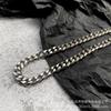 Collar Cadena Cubana Hip-Hop Unisex Trendy Ins Exagerado Seis Lados No Se Desvanece High Street Grueso Acero Titanio
