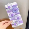 [Niños] accesorios para el cabello color primavera flor toalla anillo para el cabello cuerda para el pelo de niña no daña el pelo alta elasticidad tocado para coleta