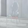Silla con Respaldo para Hotel al por Mayor Red Subnet Diseño Rojo Silla de Plástico Transparente Silla de Palacio de Cristal para Bodas