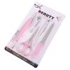 Herramientas para el Cuidado de las Uñas Cortauñas de Acero al Carbono Empujador de Cutículas Set de Tarjeta de Succión Herramientas de Manicura Tijeras para Uñas Fabricante Venta al Por Mayor