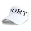 Moda de Verano Gorra Abierta Versátil para Exteriores con Letra Visera Protección Solar Sombrero Casual Transpirable Sombrero de Protección Solar para Hombres y Mujeres Gorra de Estudiante