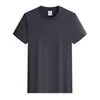 16 Peças de Camisetas Polo de Algodão Puro Pesado com Gola Redonda, 260g, para Trabalho Personalizado, Camisas Culturais, Camisas Publicitárias, Camisetas com Texto Impresso