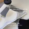 Sutiã Sem Costura Estilo Esportivo Transfronteiriço para Seios Pequenos, Push-Up, Letras Coloridas em Bloco, Bojo Fino Moldado, Sem Aro, Respirável, Roupa Íntima Feminina