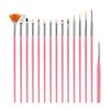 Explosiones nail art 15 pinceles juego completo de pluma de fototerapia pintada tallada pluma de línea de tracción herramientas para uñas pluma venta al por mayor