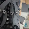 Accesorios trepadores de escaleras tipo llanta Brazo de soporte con anillo de goma Varilla roscada Llave Longitud ajustable