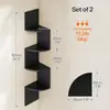 Estante de esquina transfronterizo, estante de almacenamiento triangular de pared, divisor de pared, estantería de capas, estante de esquina multicapa para almacenamiento de cocina