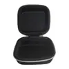 Bolsa de Almacenamiento para Auriculares con Patrón de Lichi Negro Cáscara Dura de Eva Portátil Anti-Presión Anti-Arañazos Caja de Protección para Auriculares Bluetooth y Cable de Datos