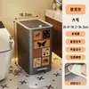 Cubeta de Basura Grande de Operación con Pedal con Tapa para Prevenir Olores, Contenedor de Basura Doméstico, Cubeta de Almacenamiento de Residuos de Cocina, Cesta para Papel de Baño
