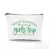 Bolsa de Maquillaje para Viaje de Chicas Bestie Más Vendida Transfronteriza Bolsa de Tocador Portátil de Lona Bolsa de Almacenamiento para Viaje de Mujeres