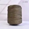 Ligero de 3 mm de Grosor Hilo Hueco Hilo de Seda de Hielo Bolso Tejido a Mano con Ganchillo Cojín Hilo para Sombrero de Sol de Verano