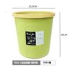 Bote de Basura Transparente de Plástico Engrosado Tamaño Grande Hogar Venta al por Mayor ins Descubierto Estilo Nórdico Oficina Cocina Bote de Basura