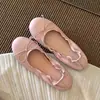 Zapatos bajos estilo ballet con lazo para mujer, zapatos planos de suela blanda que no cansan los pies, zapatos tipo abuela sin cordones, zapatos mecedores