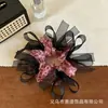 2026 Novo Scrunchie Versátil Floral Estilo Coreano Extra Grande Elástico de Cabelo Coque Flor de Cabeça Ponto Corda de Cabeça Acessórios de Cabelo