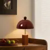 Lámpara de mesita de noche de alta gama de madera maciza estilo americano para dormitorio y sala de estar de estilo vintage francés, lámpara de mesita de noche vintage para dormitorio de hotel