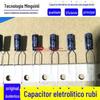 Capacitor eletrolítico Ruby 50V22UF 5X11 série YXA 105 graus RUBYCON fita distância entre pinos 5mm