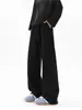 Pantalones de Diseño High Street Americano con Pierna Curva Otoño e Invierno Pantalones Deportivos Gruesos para Hombre Tendencia Patchwork Pierna Ancha Casual Transfronterizo