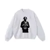 Sudadera con capucha de marca americana de moda transfronteriza, estilo retro lavado desgastado, algodón pesado, corte holgado casual para hombre y mujer, manga larga