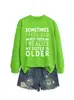 A VECES ME SIENTO VIEJO Sudadera Casual Cómoda de Mujer Otoño Invierno Comercio Exterior Amazon eBay Tienda Independiente