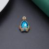 Cor retentora de cor de eletroforese de liga Diamante Cinco Flores suporte inferior pingente de gema senso de alta qualidade nicho simples grampo de cabelo acessórios de grampo de cabelo