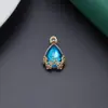Liga de Eletroforese Cor-Preservadora Cravejada de Diamantes Base de Cinco Flores Pingente de Pedra Preciosa Acessórios de Hairpin Simples de Nicho de Alta Qualidade