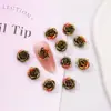 Nova Flor de Resina Macia Gardênia Rosa Cor Mutável Luminosa Resina Estereoscópica Diamante DIY Arte de Unha Joias Acessórios