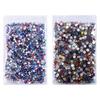 Rhinestones de Fondo Plano para Uñas, Rhinestones de Colores, Accesorios para Uñas, Rhinestones Brillantes de Colores Mixtos, Rhinestones para Uñas, Maquillaje de Escenario, Accesorios Faciales