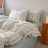 Nuevo modelo 2026 serie jacquard tridimensional estampado lavado 100% algodón Clase A 60S juego de cuatro piezas para cama de 1.2m
