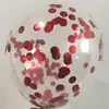 Comercio exterior transfronterizo globo de lentejuelas de 12 pulgadas globo transparente con confeti lentejuelas de papel de aluminio de colores globo de 2.8g venta al por mayor