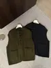 Chaleco Cardigan de Punto Otoño 2026 para Mujer, 100% Lana Pura, Estilo Europeo, Chaleco Suéter Casual Otoño/Invierno