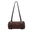 Bolsa de Axila de Luxo para Mulheres, Bolsa de Mão Estilo Almofada, Bolsa Cilíndrica para Ombro para o Dia a Dia, Moda Casual Transfronteiriça 2026 Modelo Novo