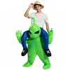 Bestseller transfronterizo de Amazon: Disfraz inflable de alienígena con temática de Halloween para actuaciones en escenario y maquillaje