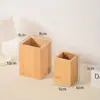Caja de Almacenamiento Portaplumas de Bambú Personalizada Caja de Almacenamiento Portaplumas de Tinta Aceite para Oficina Caja Portaplumas de Papelería Decorativa Se Puede Imprimir con Logo