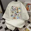 Camiseta de Manga Corta con Diseño Tie-Dye Dulce y Fresco Lindo Estilo Japonés Unisex Verano Casual Estilo Universitario Top Versátil