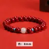 Venda Direta da Fábrica Pulseira de Areia Roxa para Meninas, Novo Estilo Chinês Estilo Nacional Design Pixiu Pulseira de Cinábrio, Personalização de Pulseira de Cinábrio