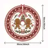 Artículos más vendidos transfronterizos: Falda para Árbol de Navidad, Hombre de Jengibre, Accesorios de Decoración para Fiesta de Escena de Año Nuevo, Decoraciones, Venta Directa del Fabricante