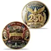 Itens em Estoque Transfronteiriços: Coleção Comemorativa do 250º Aniversário dos Estados Unidos Moeda de Liga Metálica com Relevo 3D, Medalha Comemorativa da Estátua da Liberdade