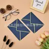 Sobres de Lujo de Colores con Estampado Dorado, Papel de Carta Personalizado, Tarjetas de Felicitación, Impresión en Relieve, Logotipo, Postales, Juegos de Invitación