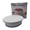 Bandeja giratória para bolo mesa de decoração decoração de chantilly mesa giratória bandeja giratória de plástico conjunto de ferramentas de confeitaria para decoração de bolo com chantilly