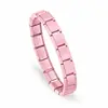 Corazón estampado con diamantes, personalizado, hecho a mano, único, italiano, DIY, accesorios para pulseras de acero inoxidable y joyería - abastecimiento