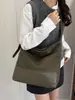 Bolsa marrón de estilo Maillard retro transfronteriza, bolsa de moda de alta gama para mujer de gran capacidad, bolso de hombro y para llevar debajo del brazo