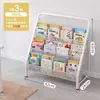 Estantería Infantil de Hierro Forjado para Libros Ilustrados, Estante de Almacenamiento Multicapa de Pie o Montado en Pared, Estantería Pequeña para Exhibición de Zona de Lectura para Uso Doméstico
