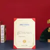 Certificado de Premiação em Branco A4 Folha Única com Suporte Traseiro, Adequado para Uso Horizontal e Vertical, Pode Ser Estampado a Ouro, e as Páginas Internas Podem Ser Impressas