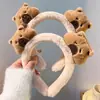 Nueva Diadema de Peluche de Capibara 2024 para Mujeres para Lavarse la Cara, Aplicarse Maquillaje y Aplicarse Mascarilla Facial, Diadema Divertida, Maillard