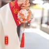 [Qian Li] Colgante de bolsita del zodiaco con bordado de animal en el cuello, accesorios Hanfu, monedero, venta al por mayor