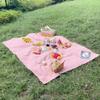 Alfombrilla de picnic para acampar al aire libre, cuadros pequeños frescos, estilo ins, comercio exterior, mantel de picnic, salida de primavera, alfombrilla de césped portátil, venta al por mayor
