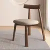 Sillas de comedor de madera maciza nórdicas, adecuadas para hoteles y hogares, diseño moderno y minimalista, con respaldo, sillas negras en forma de remo, ideales para restaurantes y bares
