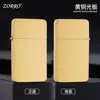 ZORRO ZC11 Original Cobre Tallado a Mano Ultra Delgado Portátil Regalo Encendedor de Queroseno a Prueba de Viento con Rueda de Amoladora
